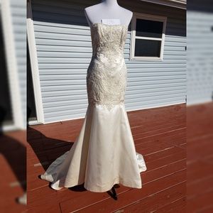Liancarlo Couture Size 6 Beaded Wedding Dress